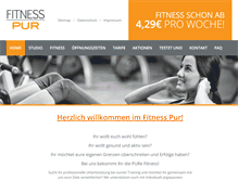 Tablet Screenshot of fitnesspur-bingen.de